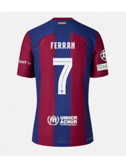 Billige Barcelona Ferran Torres #7 Hjemmedrakt 2023-24 Kortermet